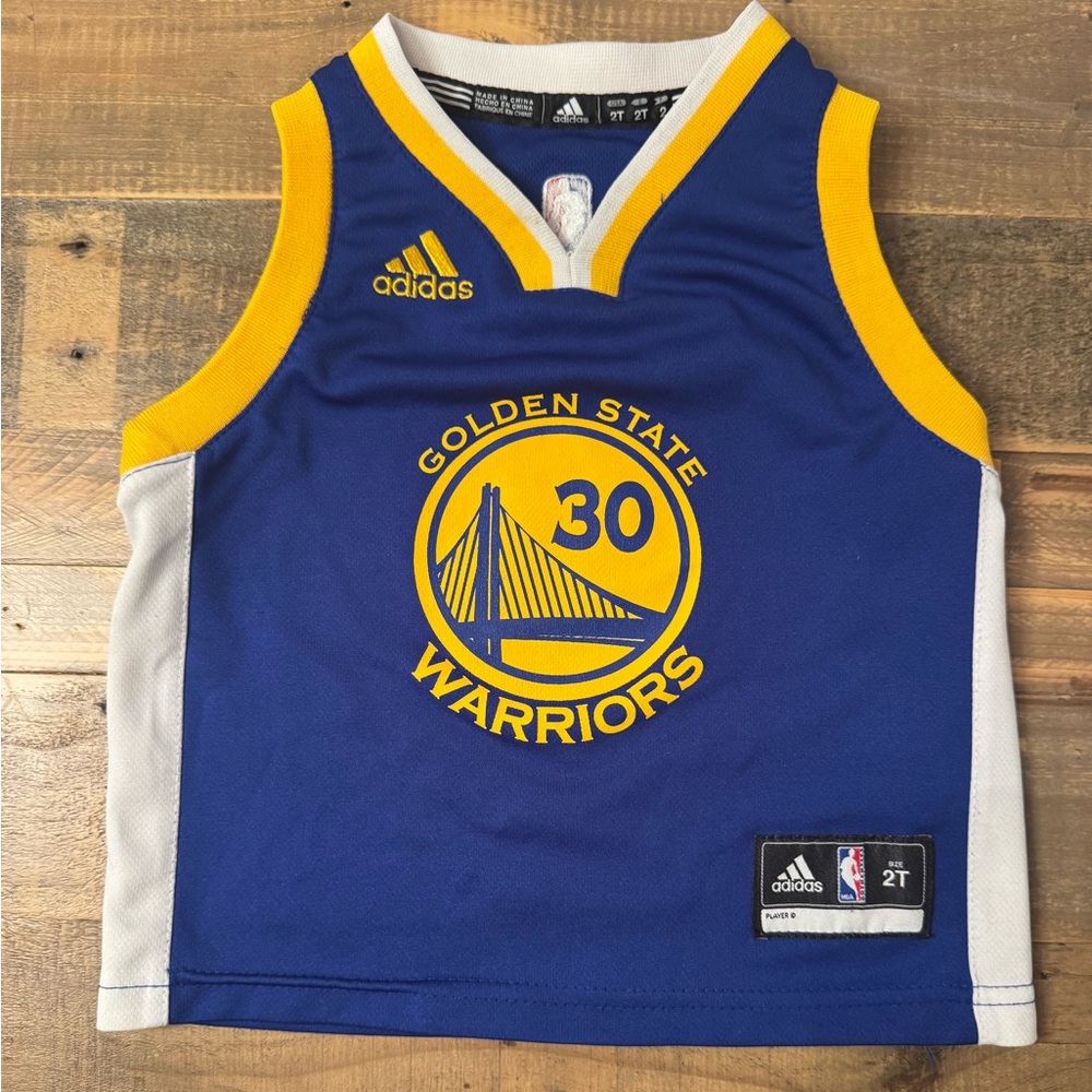 *PRICE DROP 🤑* Adidas Kids Blue and Yellow Warriors Jersey